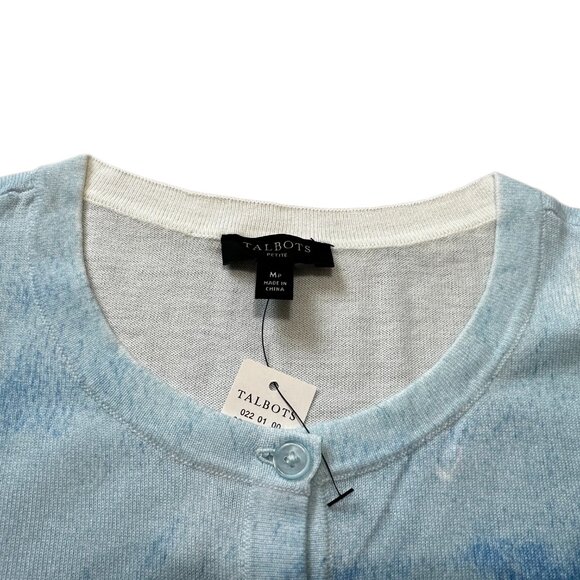 NWT - Talbots Mediterranean Scene Cardigan 🌊 M Petite - Picture 9 of 9